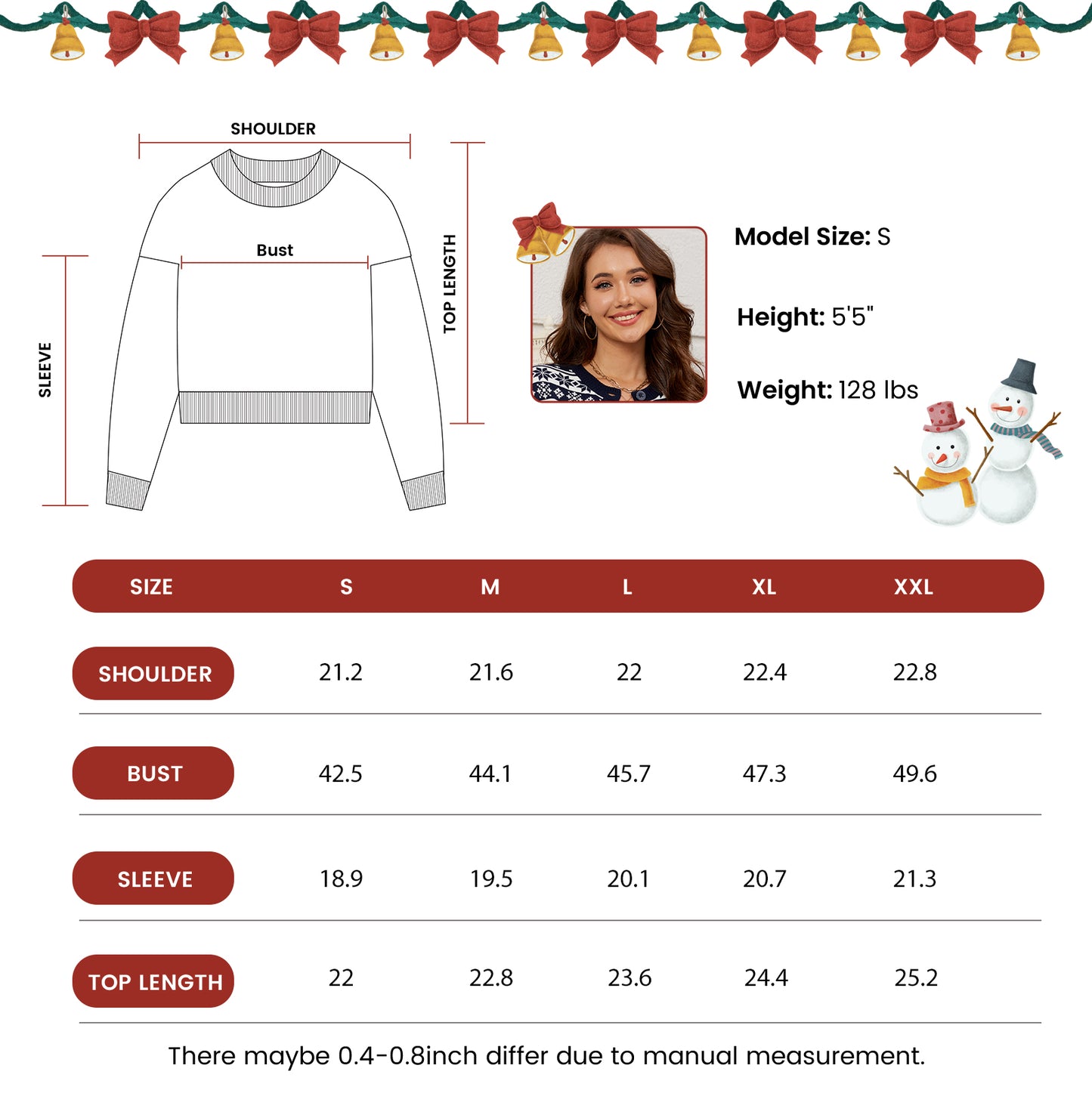 LUBOT Ugly Christmas Sweaters Cardigans for Women Soft Holiday Long Sleeve Wintertime Fuzzy Pullover Xmas Knit Sweaters