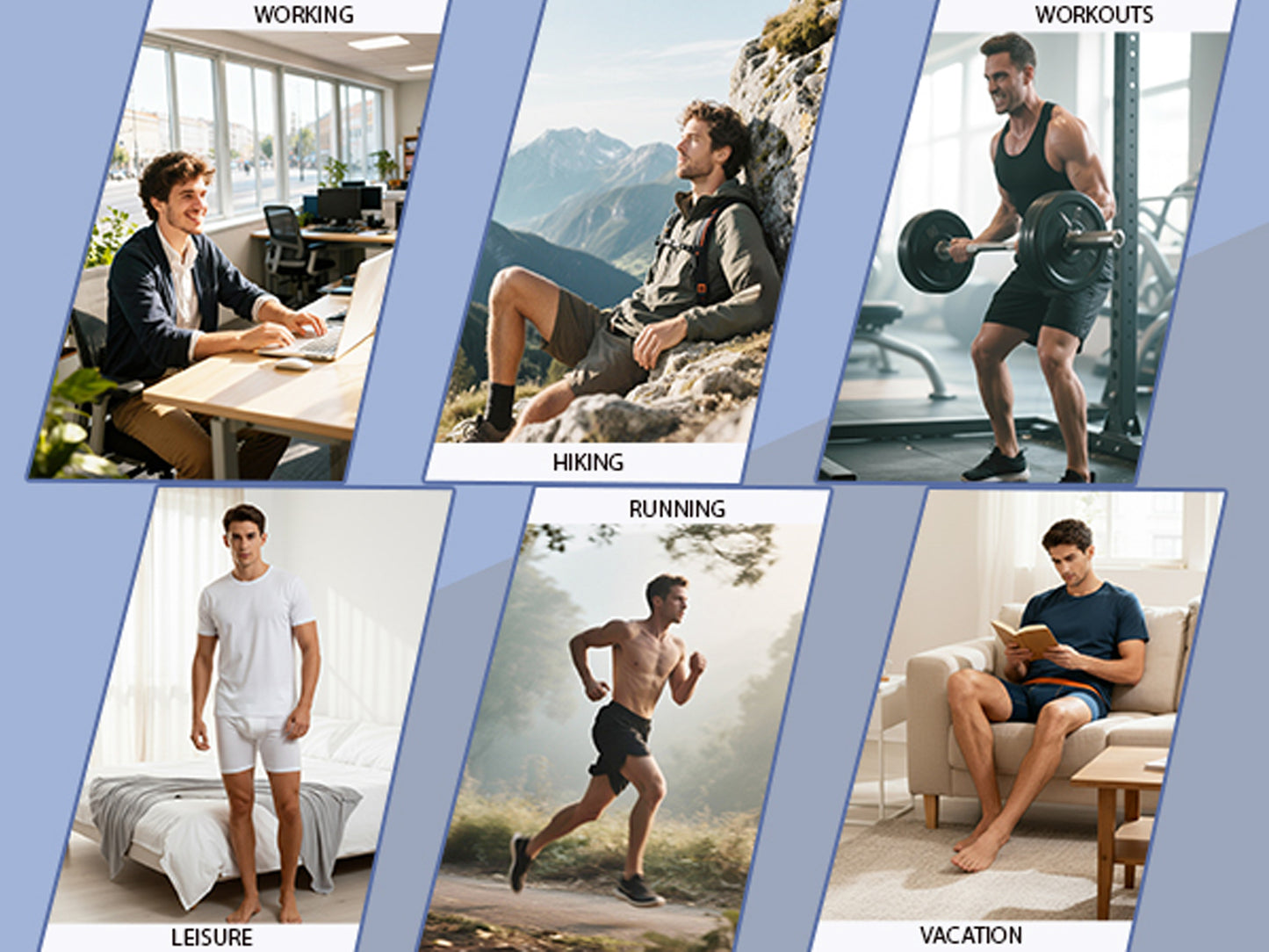 LUBOT 2026 Mens Underwear Bamboo Viscose Boxer Briefs Men Breathable Soft Moisture Wicking Comfy with Support Pouch Fly