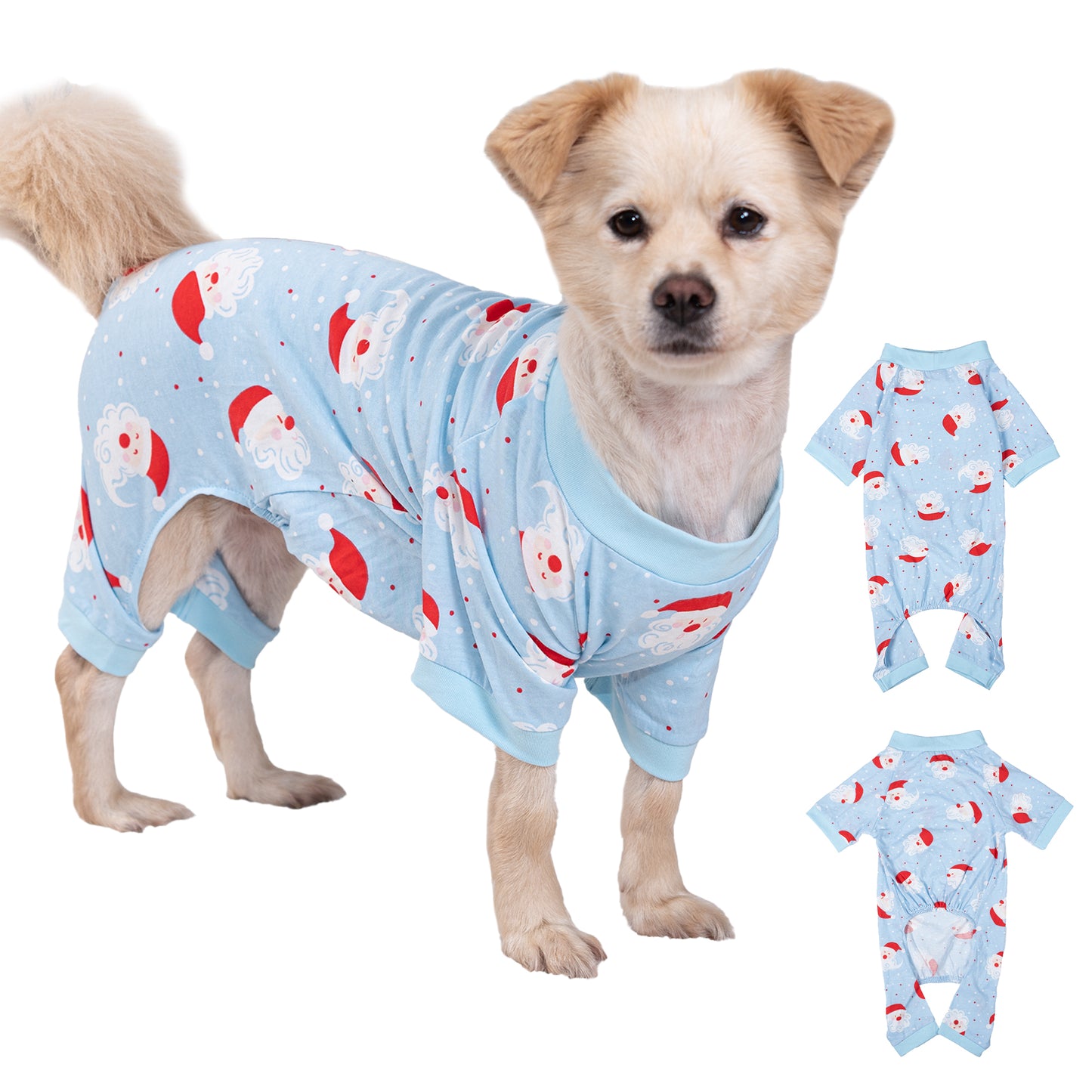 Cotton Dog Pajamas for Small & Medium Dogs - Comfy Puppy Coat with Various Prints, Cute Pet Apparel for Dogs